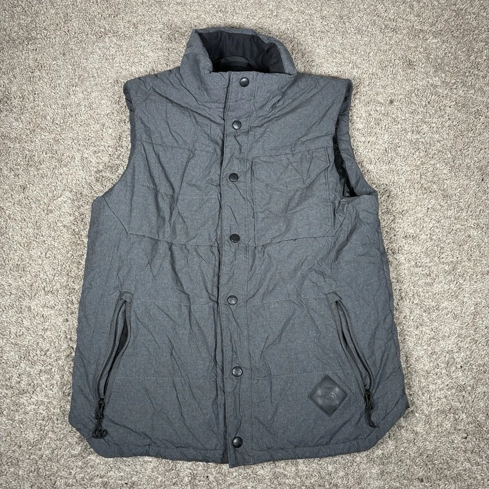 The North Face Men's Patricks‎ Point Vest Size Small Gray TNF01GW Puffer EUC